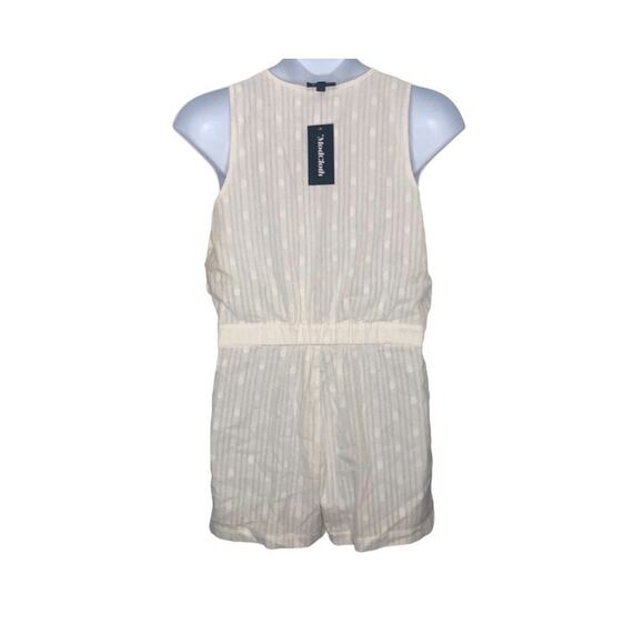 ModCloth Easy Go Sleeveless Cotton Faux Wrap Romper NWT Large - Picture 14 of 16